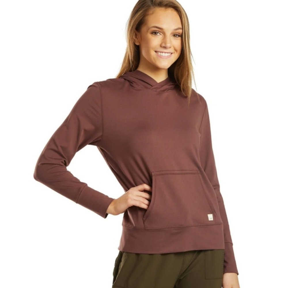 Vuori Halo Performance Pullover Hoodie Light Gray L - Picture 10 of 13